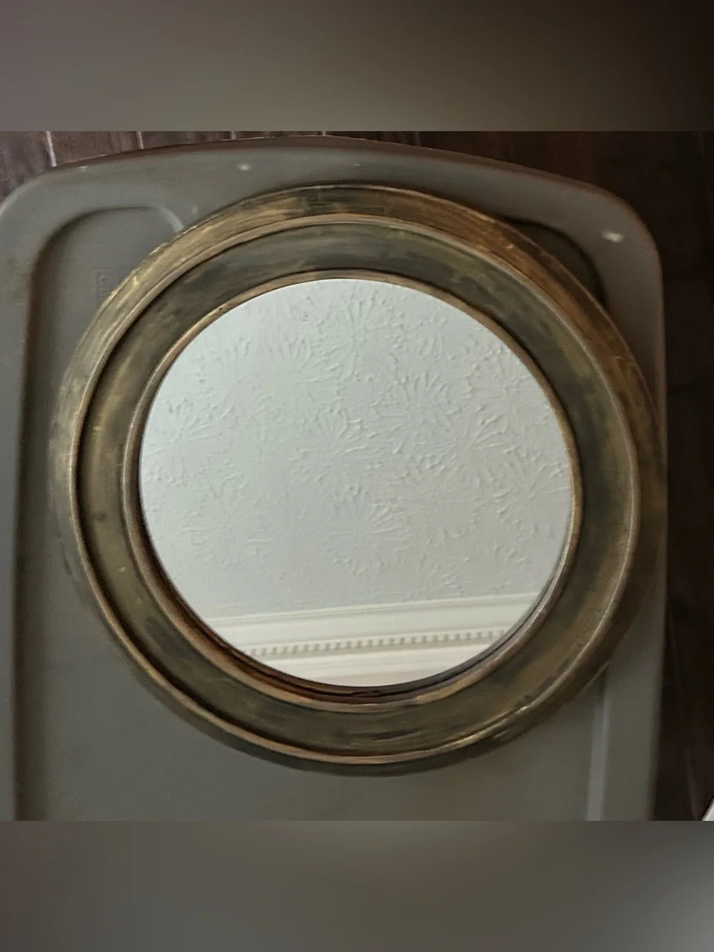 Small Round Wall Mirror - Elegant Accent